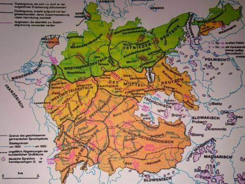 Karte Klein Niederdeutsch Plattdeusch
